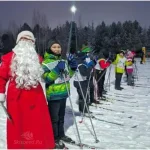 Новогодняя гонка с Дедом Морозом в Мильцево